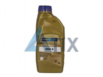 Трансмиссионное масло ATF DSIH 6 синтетическое 1 л RAVENOL 1211133001