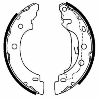 Комплект тормозных колодок HELLA 8DB355002241