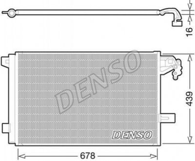 Конденсатор кондиционер DENSO DCN32063