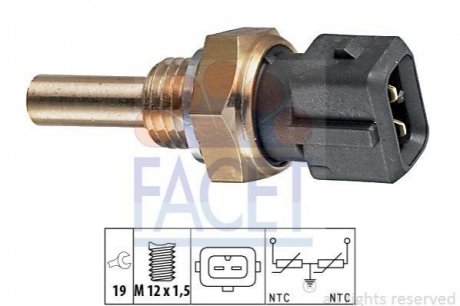 Датчик температуры впрыска топлива 700 88-90 V440,460 89-96 FACET 7.3192