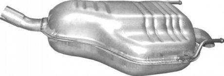 Глушитель задний (конечный, основной) для Opel Zafira B 2.2 POLMOSTROW 17.287 (фото 1)