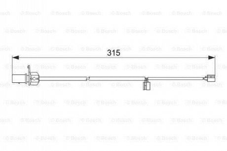 Датчик зношування диск.кол.зад BOSCH 1987474518