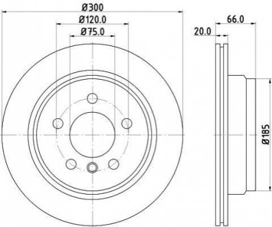 Тормозной диск HELLA 8DD355118271