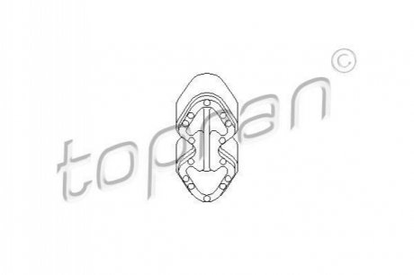 Подвесной элемент выпускной системы TOPRAN / HANS PRIES 111592