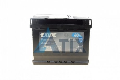Аккумуляторная батарея 12V 60Ah/600A (242x175x190/+L/B13) Premium EXIDE EA601