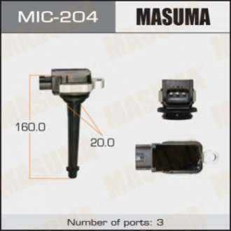 Катушка зажигания Nissan Micra, Qashqai, Note 1.6, X-Trail 2.0 (-14) MASUMA MIC-204 (фото 1)