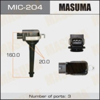 Котушка запалювання Nissan Micra, Qashqai, Note 1.6, X-Trail 2.0 (-14) MASUMA MIC-204