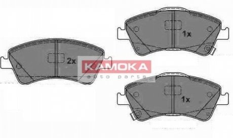 Колодка тормозная Toyota Auris 07\'->.Corolla 07\'-> перед.* KAMOKA JQ1018094 (фото 1)