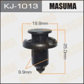 Клипса крепления бампера Honda Accord, CR-V (кратно 50) MASUMA KJ-1013 (фото 1)