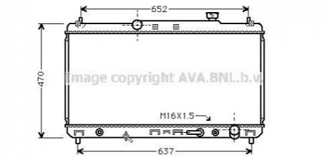 Радіатор охолодження CAMRY 22i AT 96-01(вир-во AVA) AVA COOLING TO2236