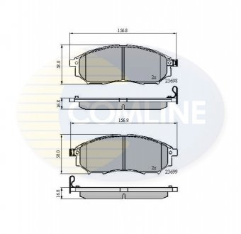 - Гальмівні колодки до дисків COMLINE CBP31524 (фото 1)