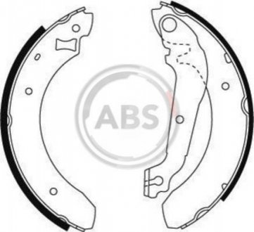 Комплект тормозных колодок A.B.S. A.B.S. 8705