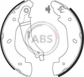 Комплект тормозных колодок A.B.S. 9126