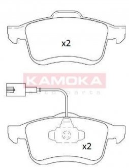 Комплект тормозных колодок дисковый тормоз KAMOKA JQ101239 (фото 1)