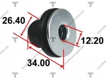 Втулка кріплення рейки кермової TENACITY AAMTO1128 (фото 1)
