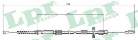 Трос ручного гальма LPR C0050B