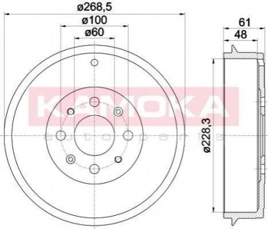 Гальмівний барабан KAMOKA 104060