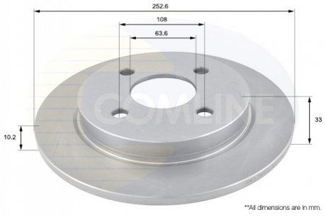 Гальмівний диск COMLINE ADC1207 (фото 1)