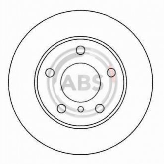 Гальмівний диск A.B.S. 16567