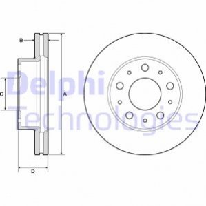 Гальмвний диск Delphi BG9180C