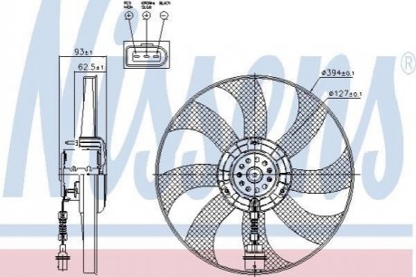 Вентилятор охолодження двигуна NISSENS 85549 (фото 1)