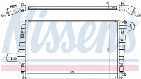 Интеркулер AI A 6/S 6(97-)2.5 TDi(+)[OE 4B0.145.805A] NISSENS 96706 (фото 1)