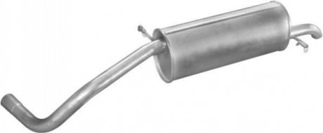 Глушитель задний (конечный, основной) для Skoda Fabia 1.4i -16v kombi 99- POLMOSTROW 24.39 (фото 1)