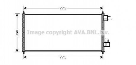 Радиатор кондиционера FORD Transit Connect (P65, P70, P80) AVA COOLING FDA5361 (фото 1)