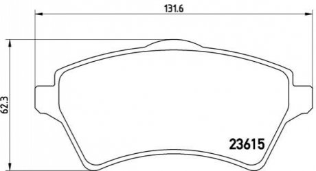 Тормозные колодки дисковые, к-кт. BREMBO P44011