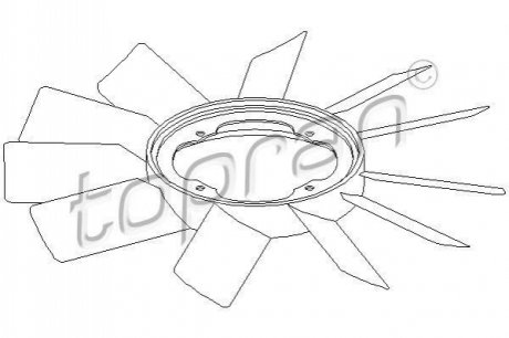 Крильчатка вентилятора TOPRAN / HANS PRIES 500903