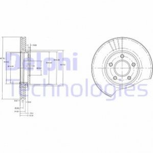 Гальмівний диск Delphi BG3826