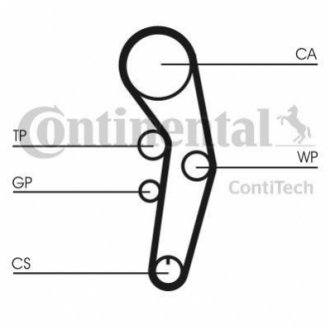 Ремiнь ГРМ Contitech CT1090