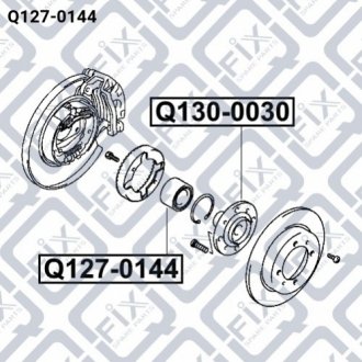 ПОДШИПНИК ЗАДН СТУП Q-fix Q1270144