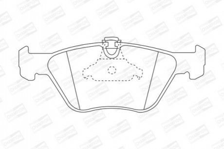 Колодки гальмівні дискові передні BMW 520i, 523i, 525, 525i, 528i, 530d, 535i, M535 CHAMPION 571880CH