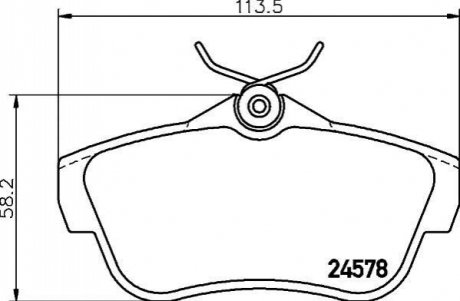 Колодки тормозные дисковые задн. dispatch dispatch box dispatch kasten dispatch box jumpy jumpy kast MINTEX MDB2903