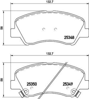 Колодки тормозные дисковые передние Hyundai Accent, i20/Kia rio 1.2, 1.4, 1.6 (11-) NISSHIN NISSHINBO NP6041