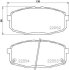 Колодки тормозные дисковые передние Hyundai i30/Kia Cerato 1.4, 1.6, 1.8, 2.0 (07-) NISSHIN NISSHINBO NP6095 (фото 1)