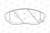 Колодки тормозные дисковые передние KIA SORENTO I (JC) 02-11|MAZDA 626 II (GC) 82-90 CHAM CHAMPION 572511CH (фото 1)