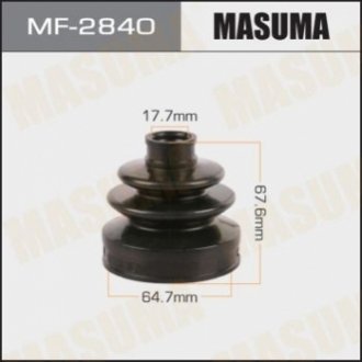 Пыльник ШРУСа заднего наружный Infinity QX50 (17-)/ Nissan Qashqai (06-), Rogue (14-), X-Trail (01-) MASUMA MF2840 (фото 1)