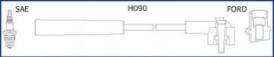 FORD Комплект высоковольтных проводов ESCORT V 1.3 90-95, FIESTA III (GFJ) 1.0 89-95, ORION HITACHI 134659