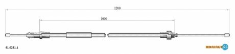 Трос ручного тормоза ADRIAUTO 41.0221.1