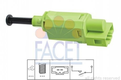 Выключатель, привод сцепления (Tempomat), Выключатель, привод сцепления (управление двигателем) FACET 7.1198