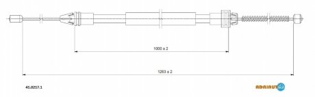 Ad_=pe76292=31.2223=11.6584 [7700424928] трос ручника л. renault clio 1.21.4 98> drum ADRIAUTO 41.0217.1