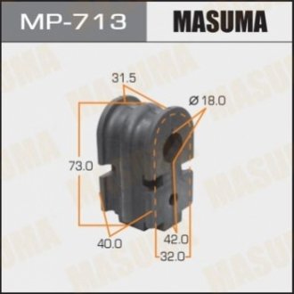 Втулка стабілізатора переднього (Кратно 2) Nissan Micra (02-07), Tida (15-) MASUMA MP-713 (фото 1)