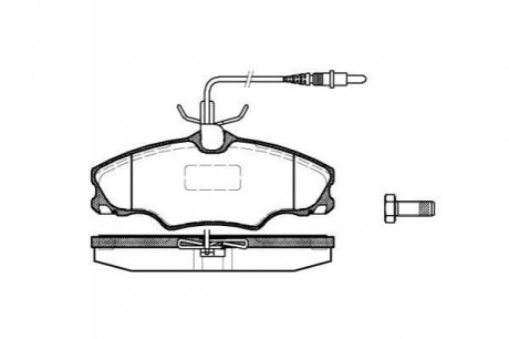 603 04_=fdb1062=571897x колодки дисковые п. peugeot 406 1.61.8 &16v1.9td 16v 95-04 диск 14 REMSA 0603.04