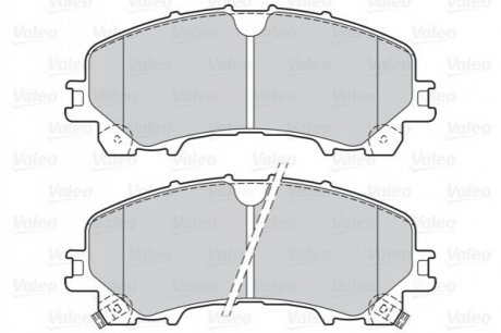 Гальмівні колодки дискові INFINITI/NISSAN/RENAULT Koleos/Q50/Q60/X-trail 1,5-3,5 F 13>> Valeo 302167 (фото 1)