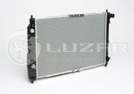 Радиатор охлаждения Авео T200(02-)/Т250(06-) (L=600) АКПП (с конд) (алюм-паяный) LUZAR LRCCHAV05226 (фото 1)