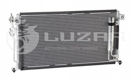 Радиатор кондиционера Lancer 1.3/1.6/2.0 (03-) АКПП,МКПП с ресивером (LRAC 1100) LUZAR LRAC1100 (фото 1)