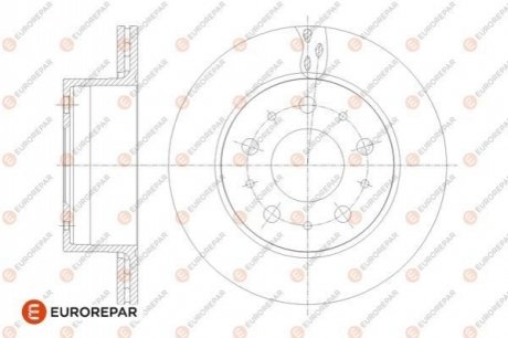 Диск тормозной задний Jumper3-Boxer3 DIAM 300 EP 22 05,12,2013- EUROREPAR 1676014480