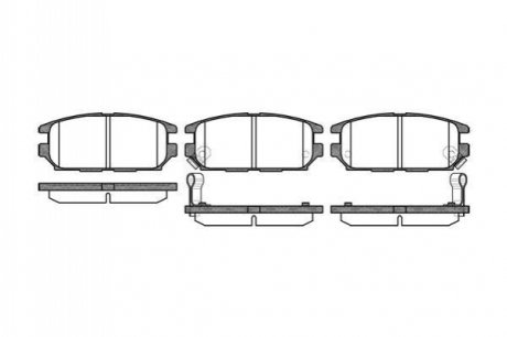 356 12_=fdb1507=223024 колодки дисковые з. mitsubishi space wagon 2.0gdi2.4gdi 98> REMSA 0356.12